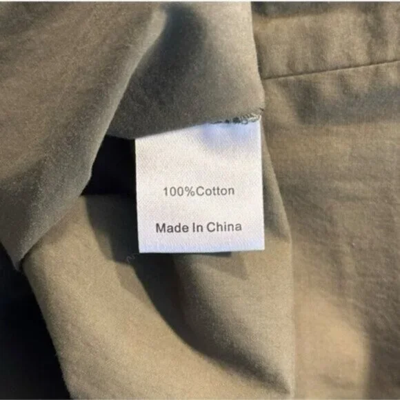 Tuckernuck Cameran Army Green Collared A-Line Midi Shirt Dress Size M NWT - Picture 11 of 12